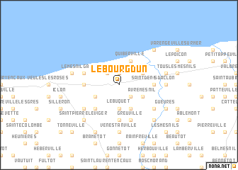 map of Le Bourg-Dun