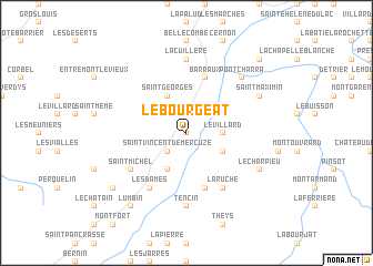 map of Le Bourgeat