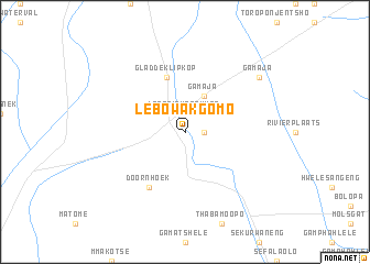 map of Lebowakgomo