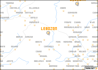 map of Lebozán
