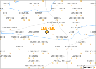 map of Le Breil