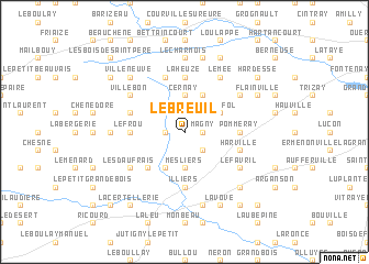 map of Le Breuil