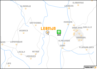 map of Lebrija
