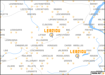 map of Le Briou