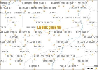 map of Lebucquière