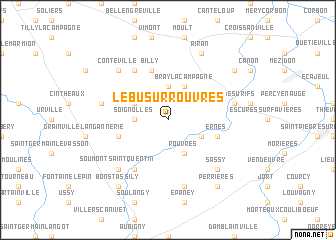 map of Le Bû-sur-Rouvres