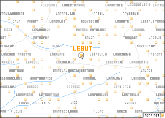 map of Le But