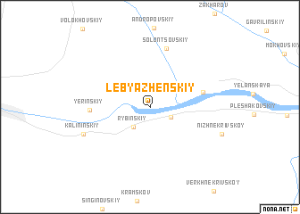 map of Lebyazhenskiy