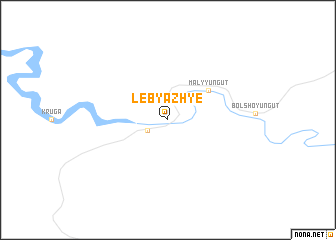 map of Lebyazh\