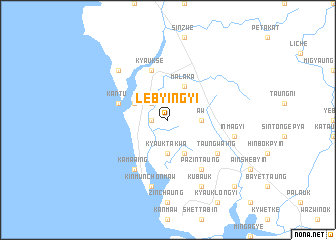 map of Lebyingyi