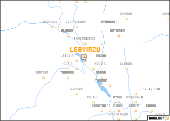 map of Lèbyinzu