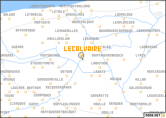 map of Le Calvaire