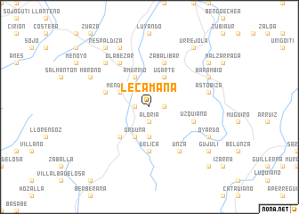 map of Lecámaña