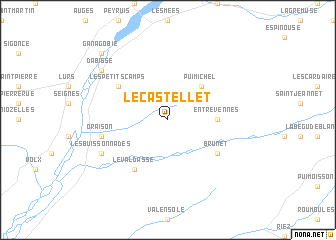 map of Le Castellet