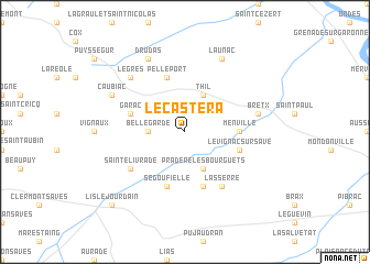 map of Le Castéra