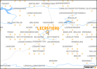 map of Le Castieau