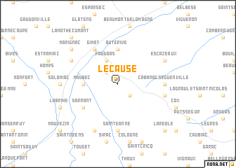 map of Le Causé