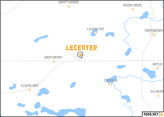 map of Le Center