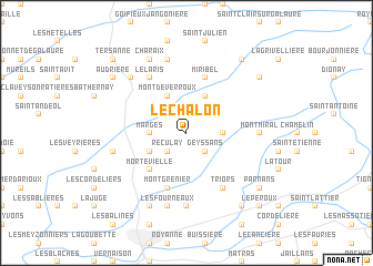 map of Le Chalon