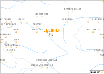 map of LʼÉchalp