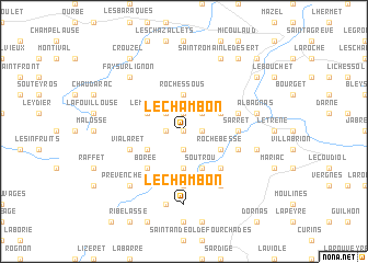 map of Le Chambon