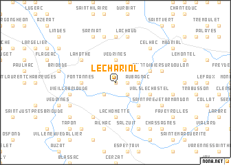 map of Le Chariol