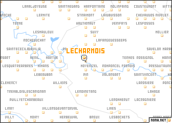 map of Le Charmois