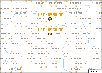map of Le Chassaing