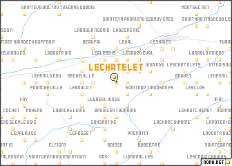 map of Le Châtelet