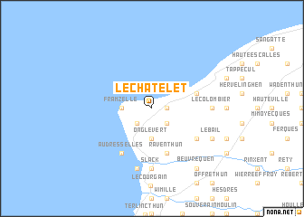 map of Le Châtelet