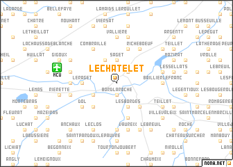 map of Le Châtelet