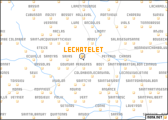 map of Le Châtelet