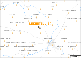 map of Le Châtellier