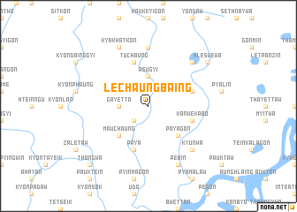 map of Lechaungbaing