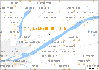 map of Le Chemin-Nantais