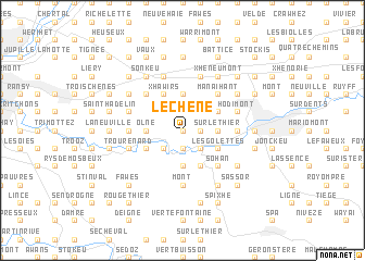 map of Le Chêne
