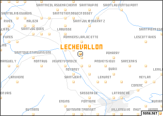 map of Le Chevallon