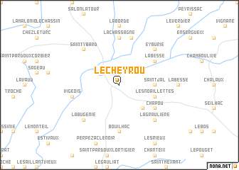 map of Le Cheyrou