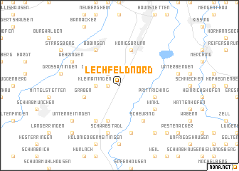 map of Lechfeld Nord