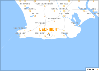 map of Léchiagat