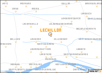 map of Le Chillon