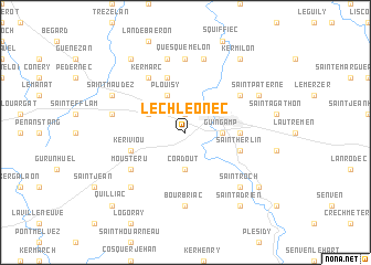map of Lech-Léonec