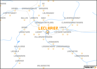 map of Le Clapier