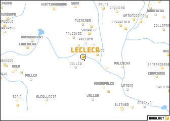 map of Lecleca