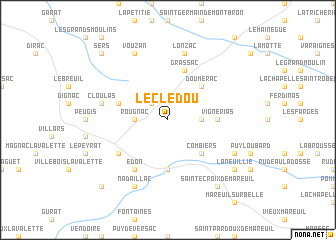 map of Le Cledou