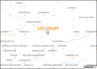 map of Le Clerjus