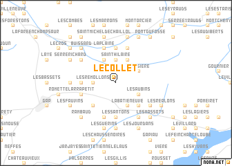 map of Le Collet