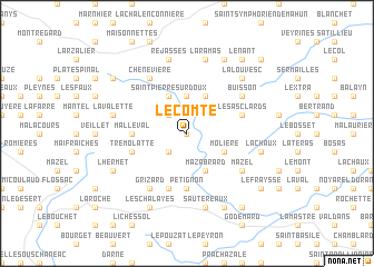 map of Le Comte