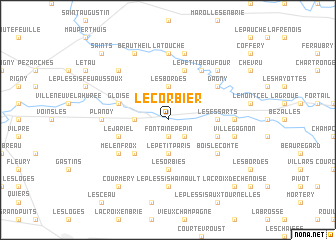 map of Le Corbier