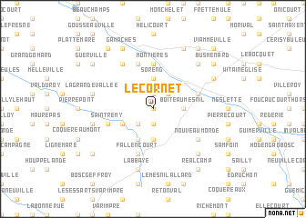 map of Le Cornet